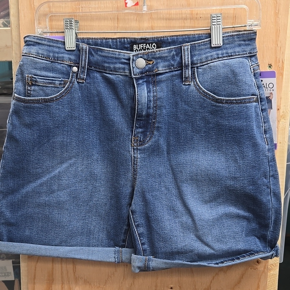 Buffalo David Bitton Size 4 Medium Wash Teagan High Rise Stretch Denim S…